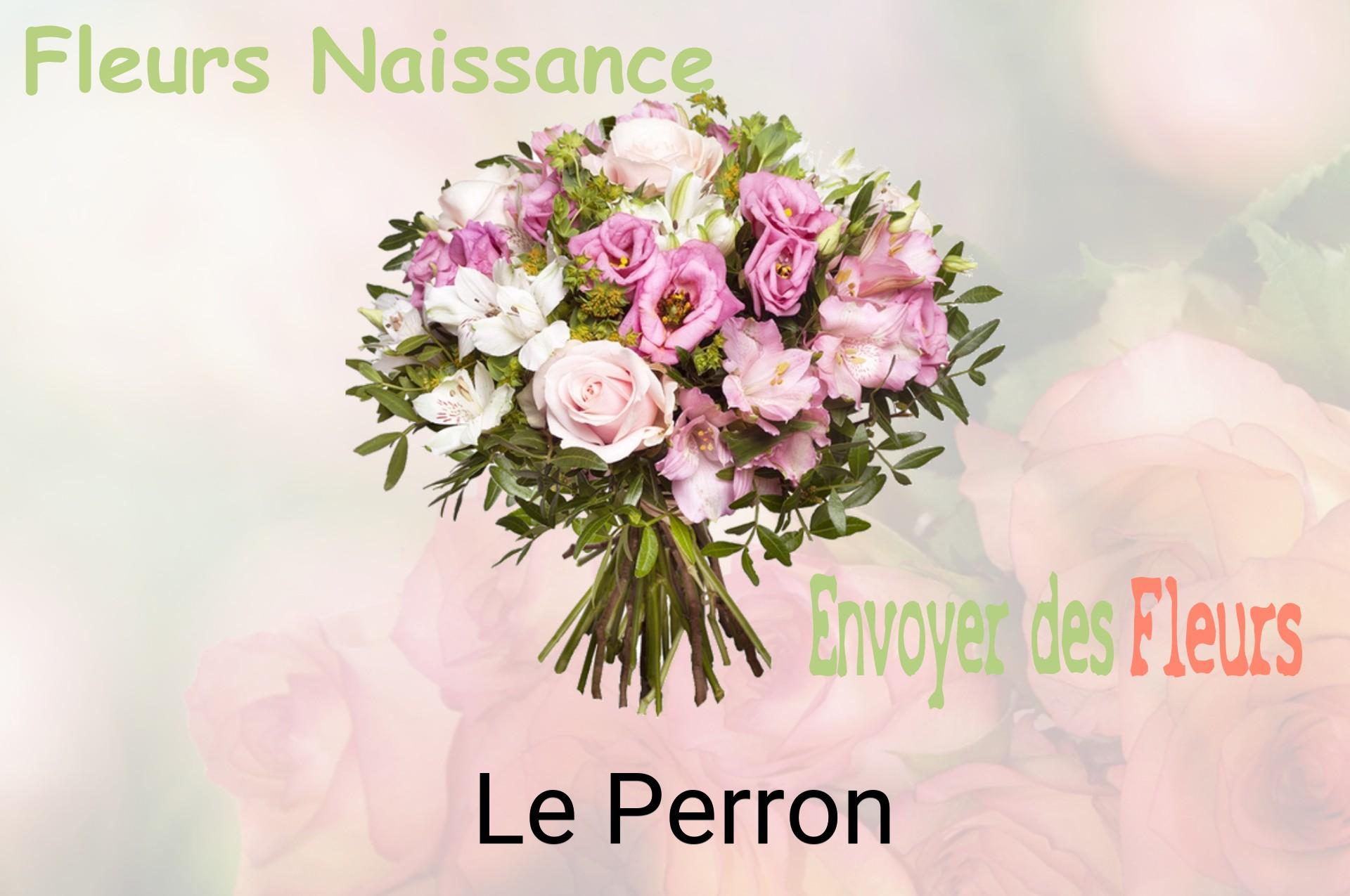 Bouquet de fleurs de naissance livré à Le Perron